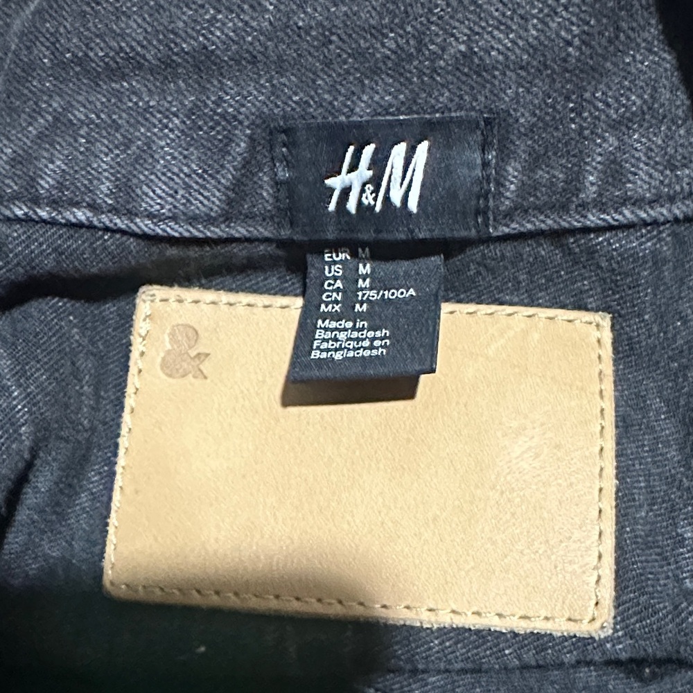 H&M Charcoal Denim Jacket - Picture 6 of 6